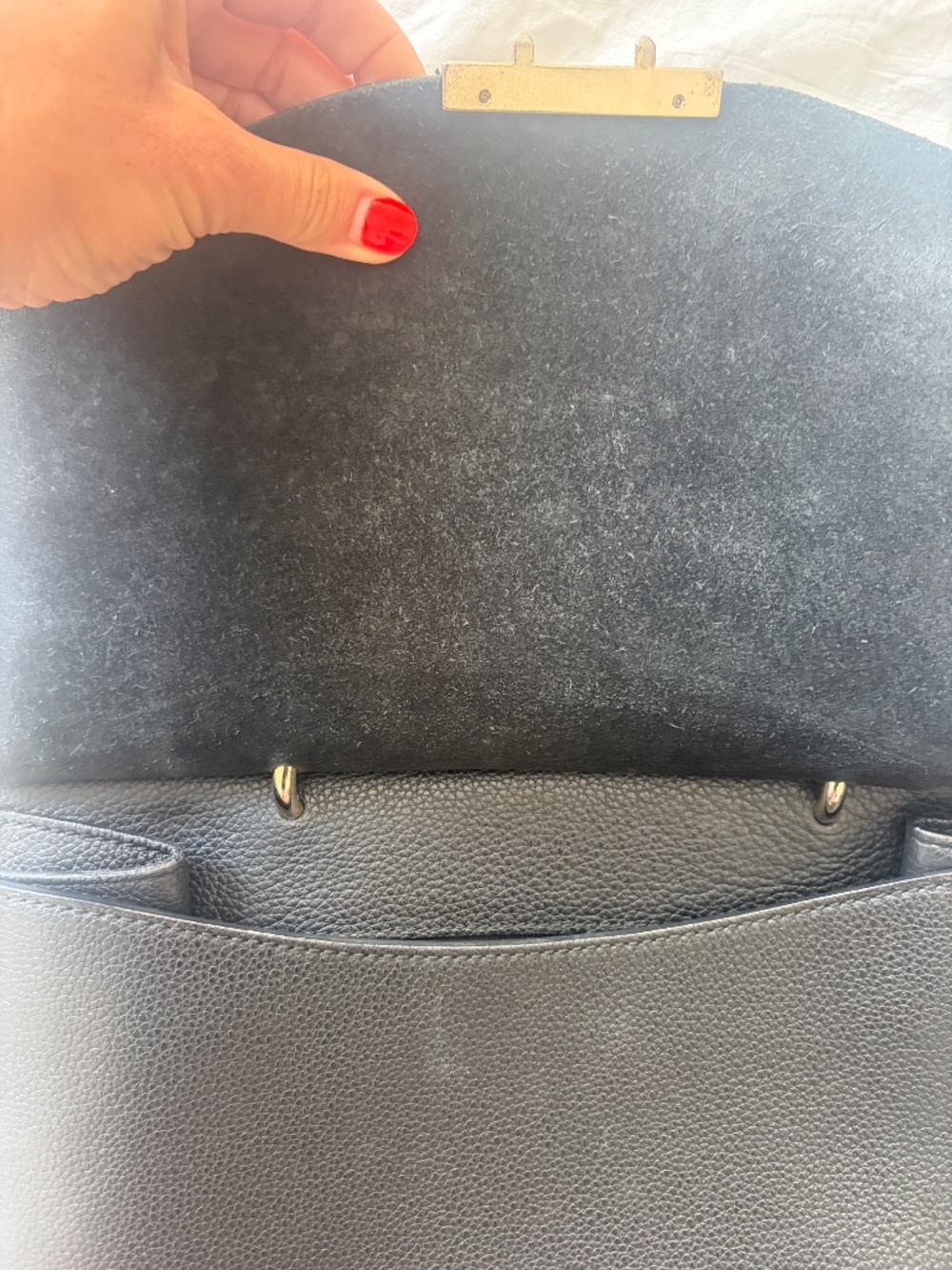 Furla Julia Medium Black Leather Shoulder Bag - Picture 13 of 15